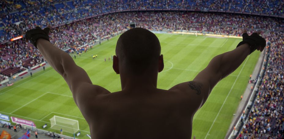 Aficionados al fútbol de gira por el Camp Nou