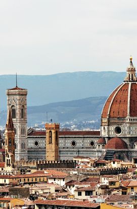 Vue paysagère de Florence