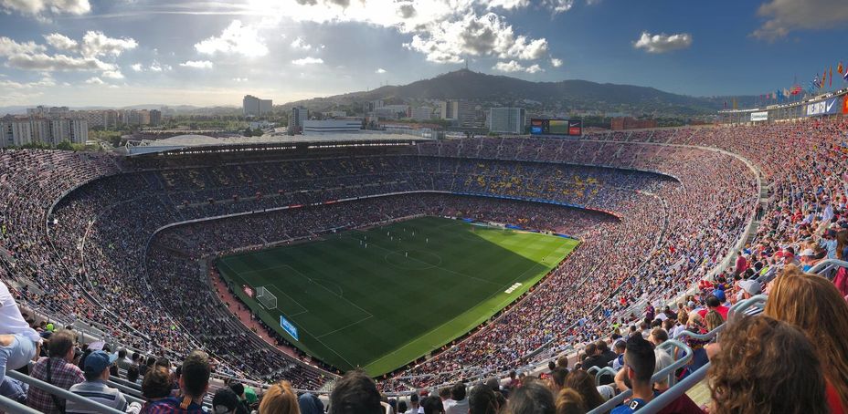 Match de football au Camp Nou