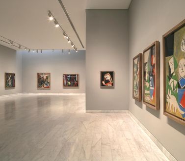 Exposition dans la galerie du Musée Picasso