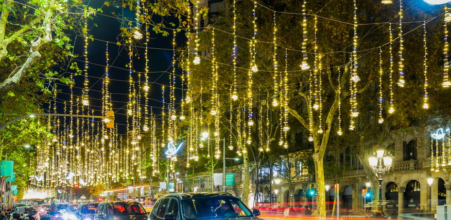 Illuminations de Noël à Barcelone