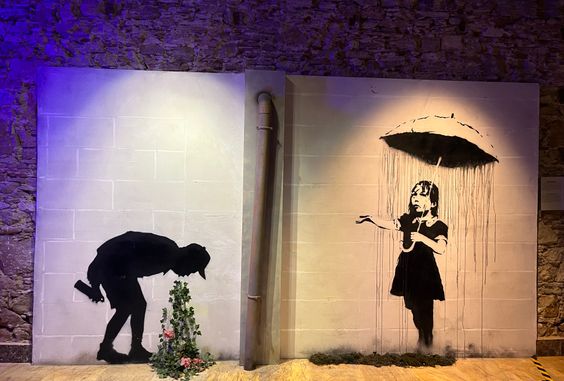 Banksy artwork at Banksy Museum Barcelona