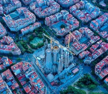 Vue panoramique de Barcelone