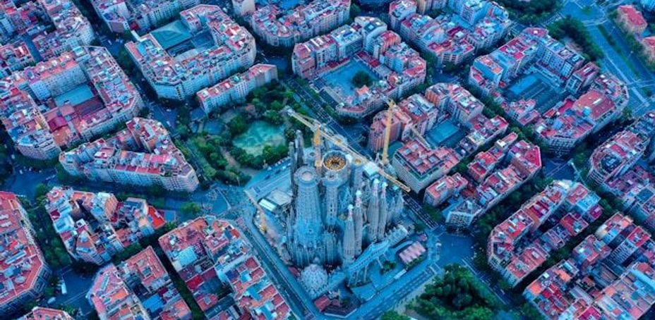 Vue panoramique de Barcelone